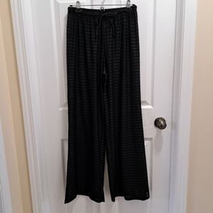 Hurley Pants Swim Cover Up Black Mesh Pants Lightweight Womens Size Medium Beach